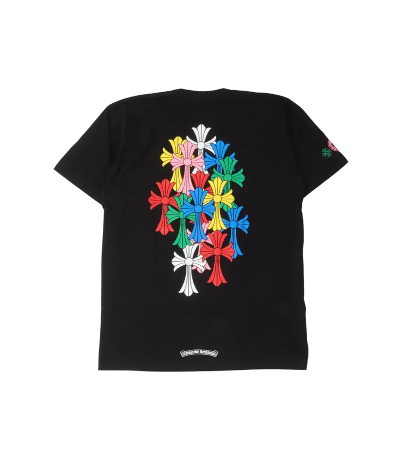 Multicolor-Cross-T-Shirt Black