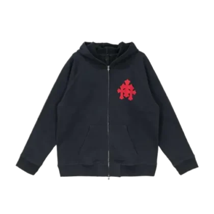 chrome hearts zip up hoodie