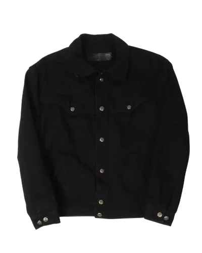 Denim Western Trucker Jacket with Fleur Yoke | Chrome Hearts