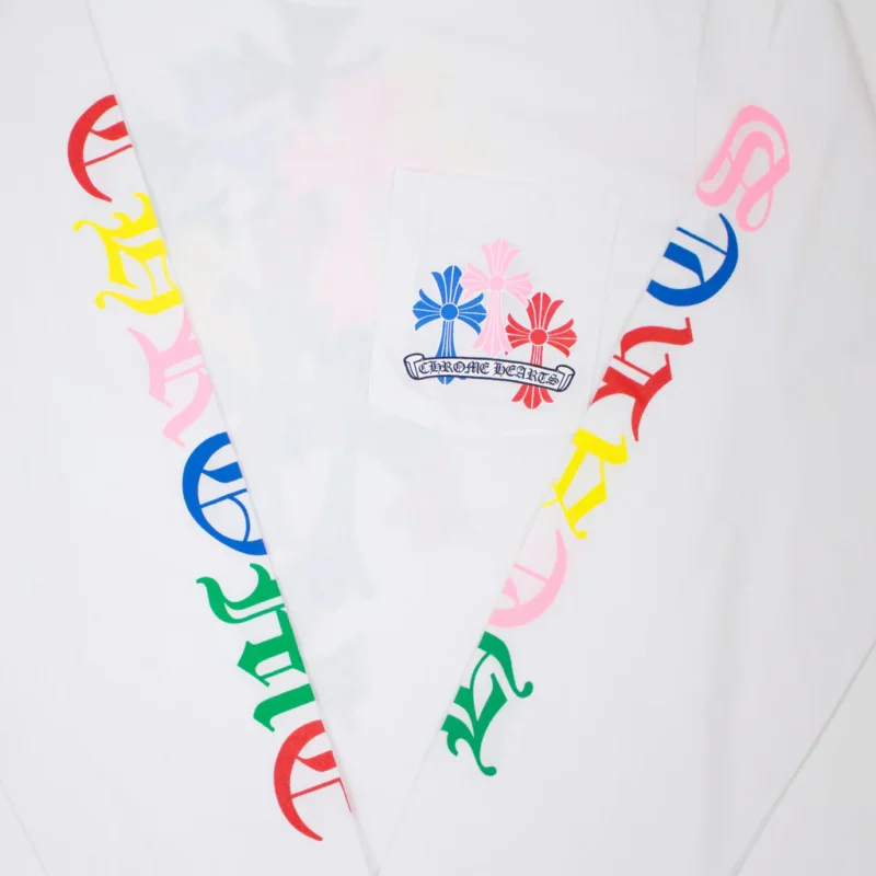 Chrome Hearts Multicolor Cross Long Sleeve T-Shirt