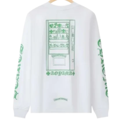 Chrome Hearts Aoyama Green Logo Long Sleeve T-Shirt