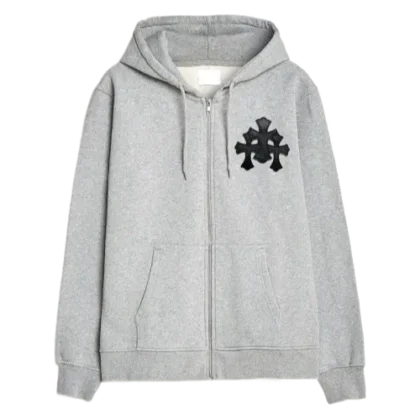 Chrome Hearts Grey Pullover Hoodie