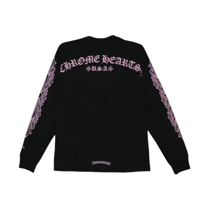 Chrome Hearts USA Pink PPO Thermal Long Sleeve T-Shirt