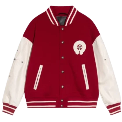 Red Wool Varsity Jacket | Chrome Hearts