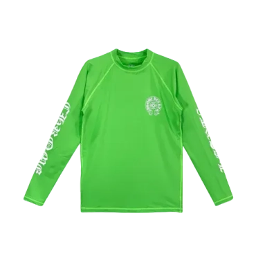 Green Horseshoe Script Logo Biking Shirt