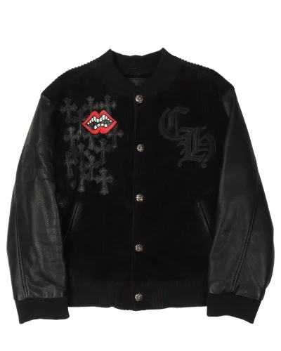 Matty Boy Varsity Jacket With Leather Sleeves | Chrome Hearts