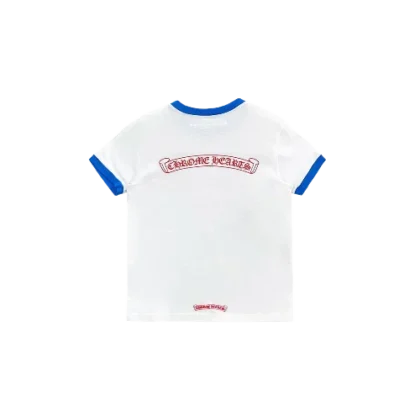 Vintage White Scroll Logo Tee