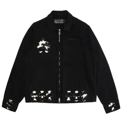 Zebra Cross Patch Street Meat Work Jacket | Chrome Hearts