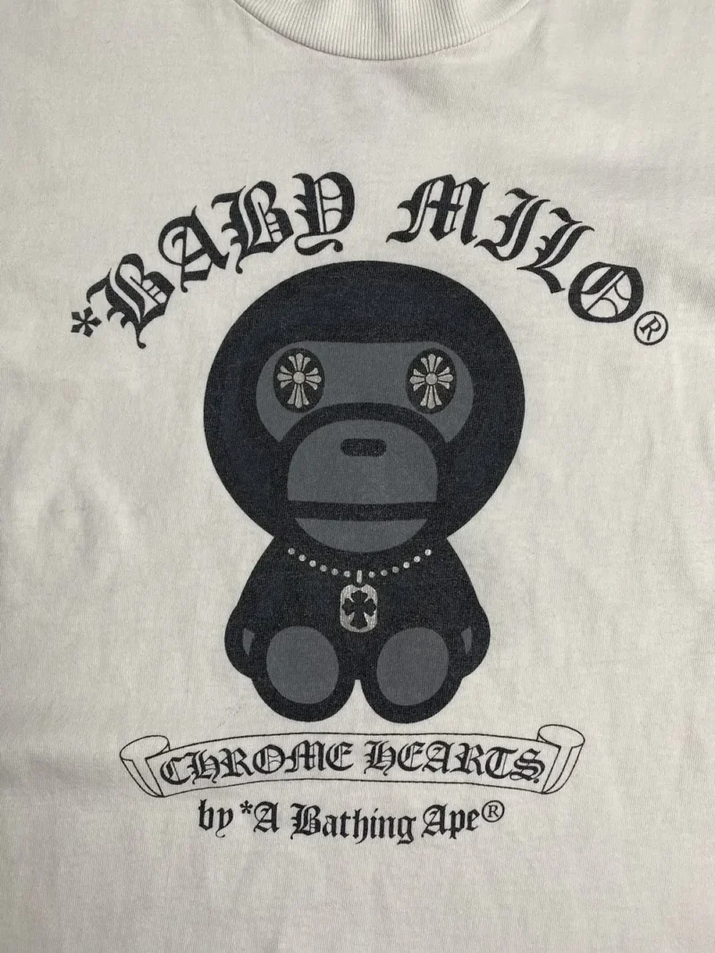 Bape x Chrome Hearts Baby Milo Tee