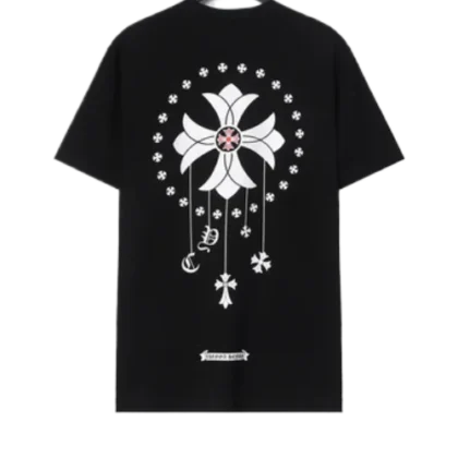 New Chrome Hearts Cross Design T-Shirt