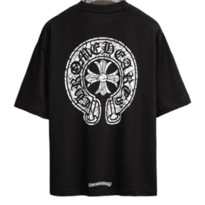 Straight Fit Chrome Hearts Black T-Shirt