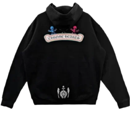 Chrome Hearts Colorful FOTI Skull Hooded Zip-Up Hoodie