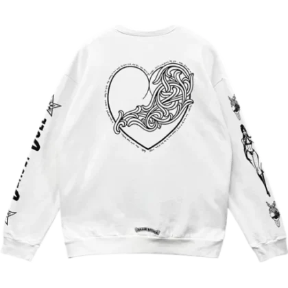 Chrome Hearts Deadly Doll Vine Heart Logo Sweatshirt