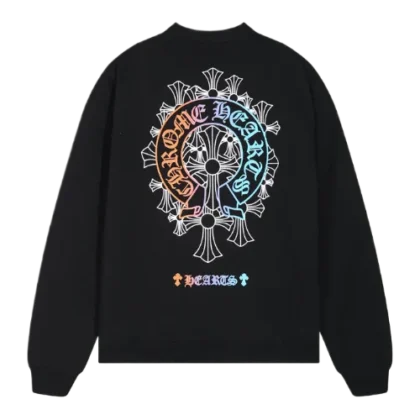 Chrome Hearts Multicolor Letters Long-Sleeve T-Shirt