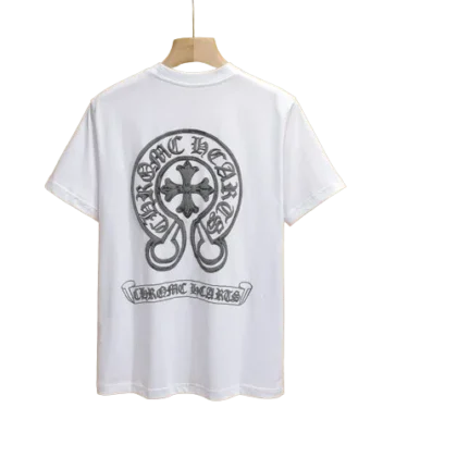 Stylish Casual Chrome Hearts Tee Crew Neck