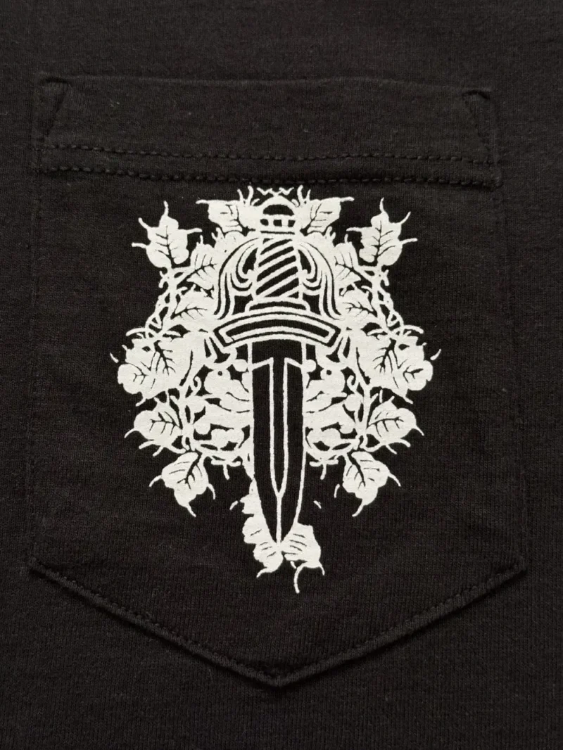 2000s Chrome Hearts Dagger Pocket Neck Logo Tee