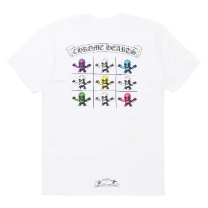 Chrome Hearts Foti Multicolored Logo Tee White