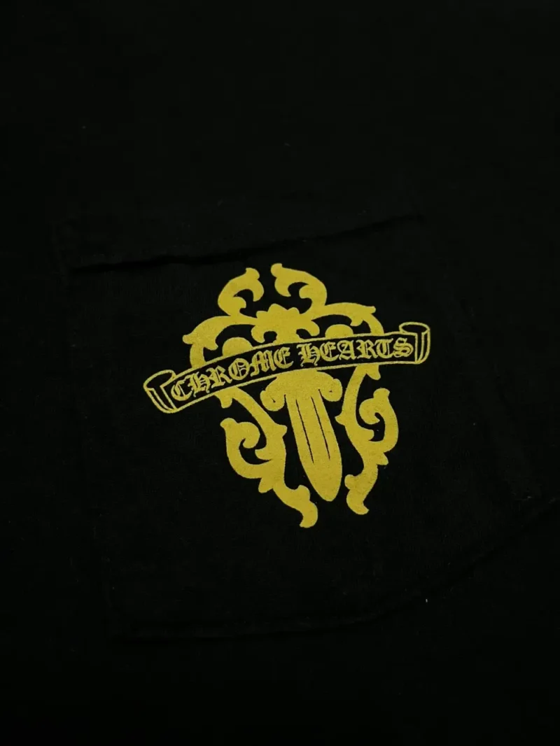 Exclusive Dagger Chrome Hearts Pocket Tee Black
