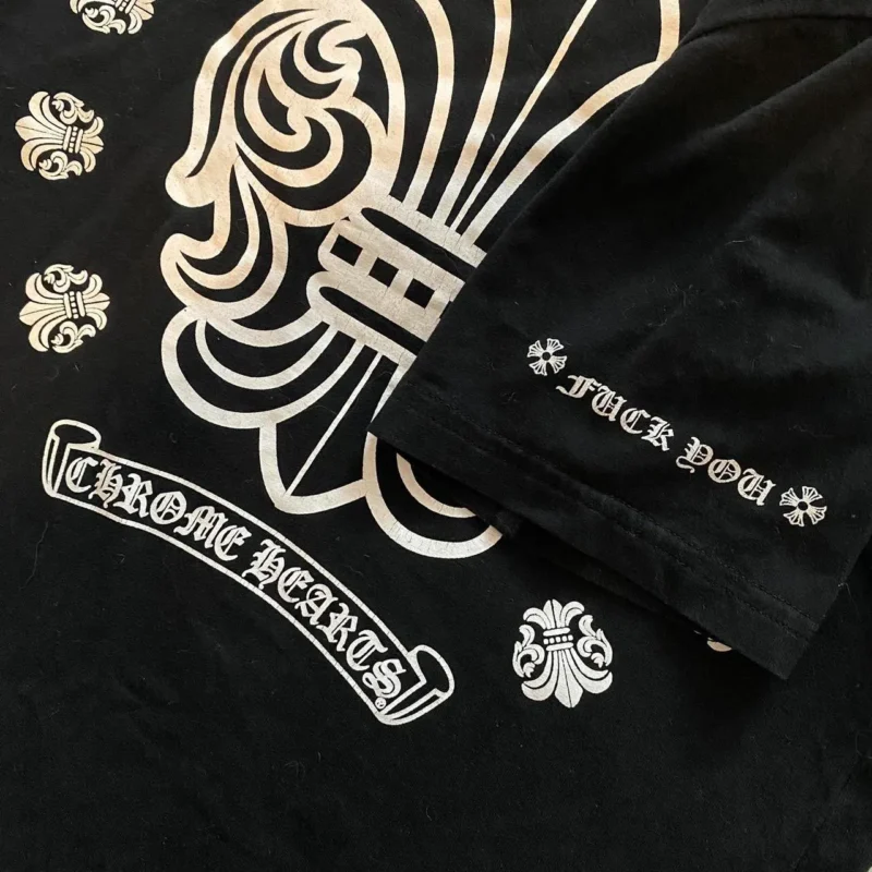 Chrome Hearts Fleur Logo T Shirt Black With Pocket