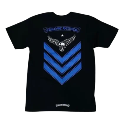 Chrome Hearts Foti Blue Scroll T Shirt Black