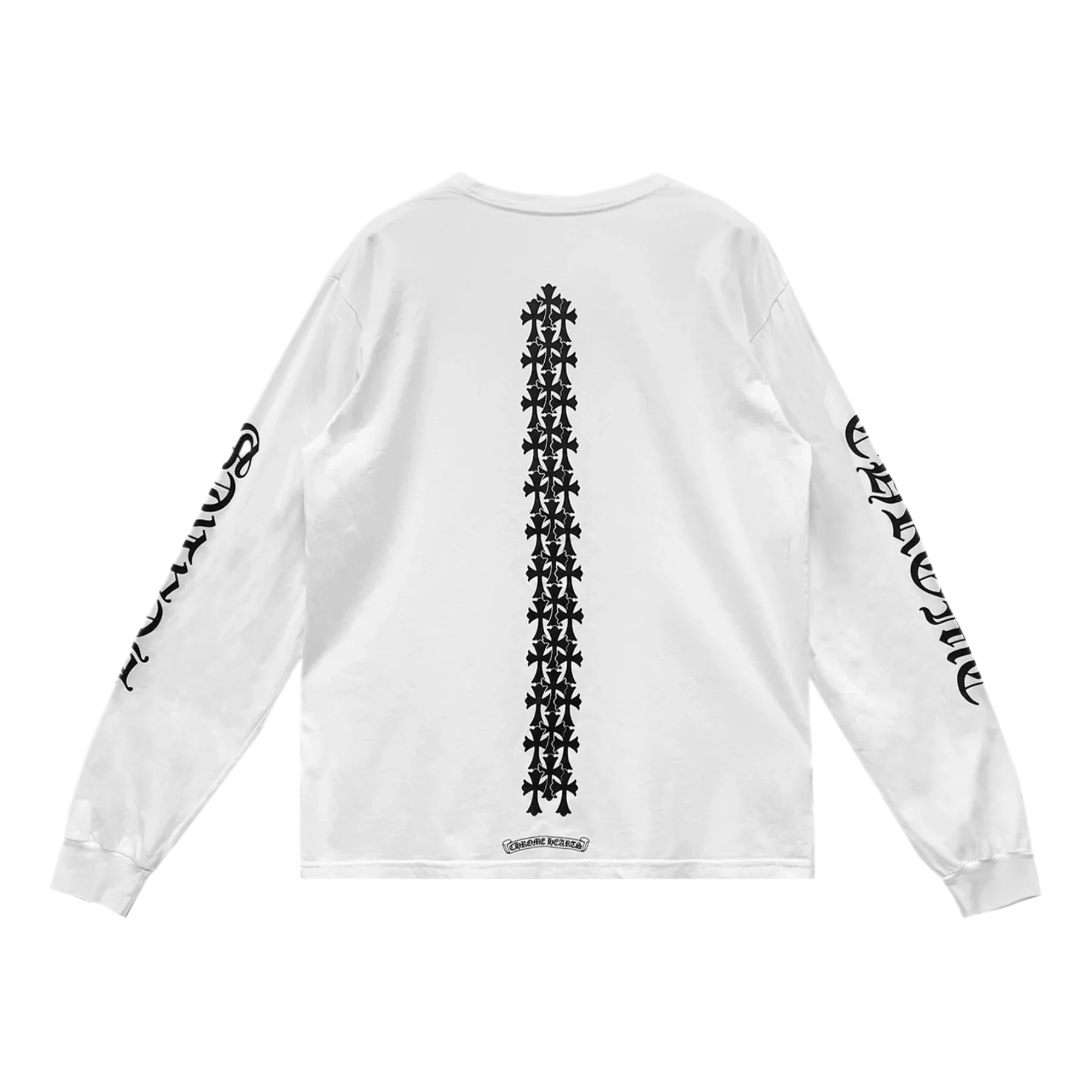Cemetery Cross Tire White Chrome Hearts T-Shirt L/S
