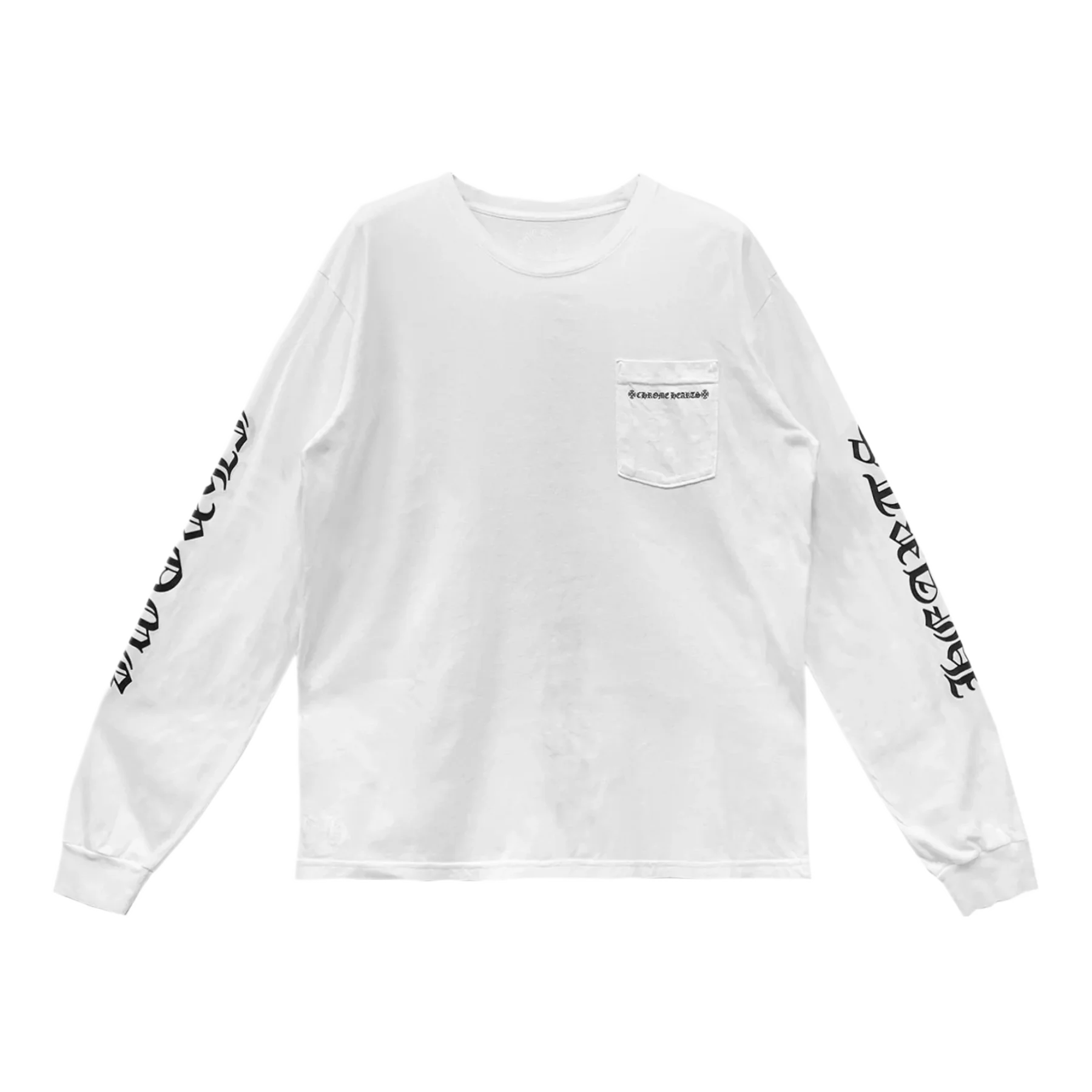 Cemetery Cross Tire White Chrome Hearts T-Shirt L/S