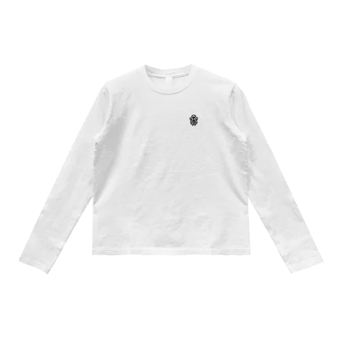 White Chrome Hearts Embroidered Dagger Long Sleeve Tee