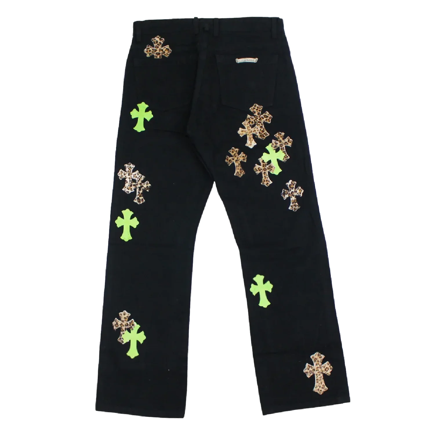 Leather Patches Jeans