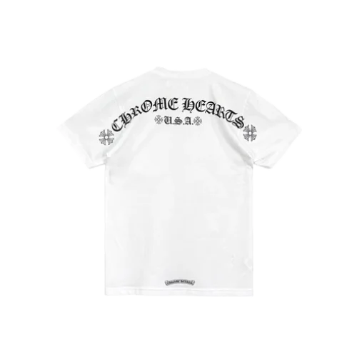 White chrome hearts logo shirt