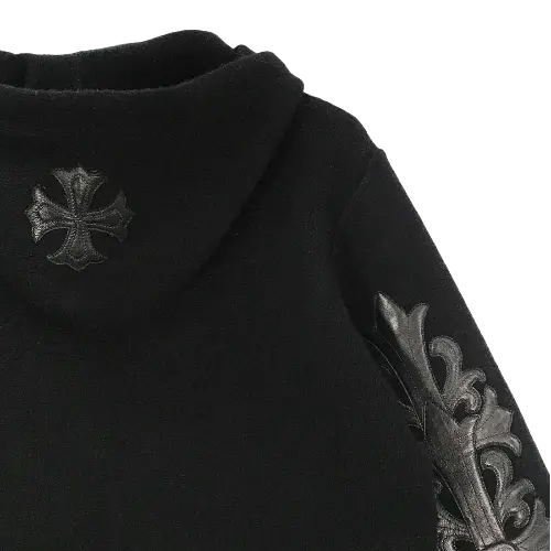 black Chrome hearts hoodie