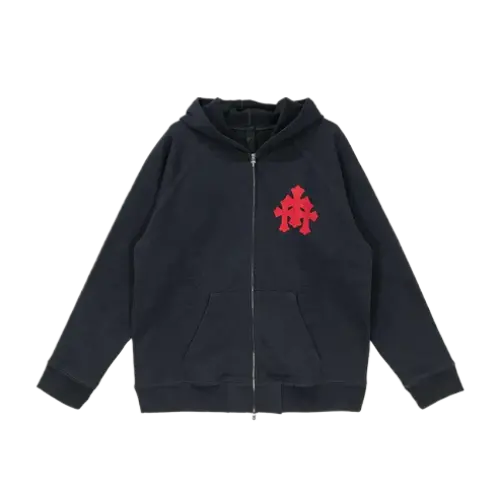 chrome hearts zip up hoodie
